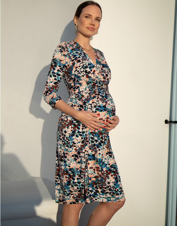 Animal Print Jersey Maternity & Nursing Dress | Seraphine