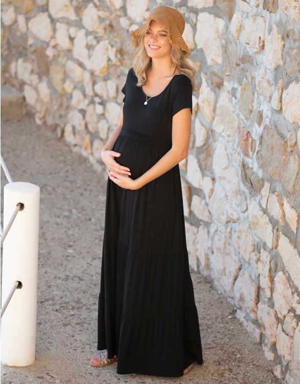 Seraphine Maternity & Nursing Maxi Dress Lexington