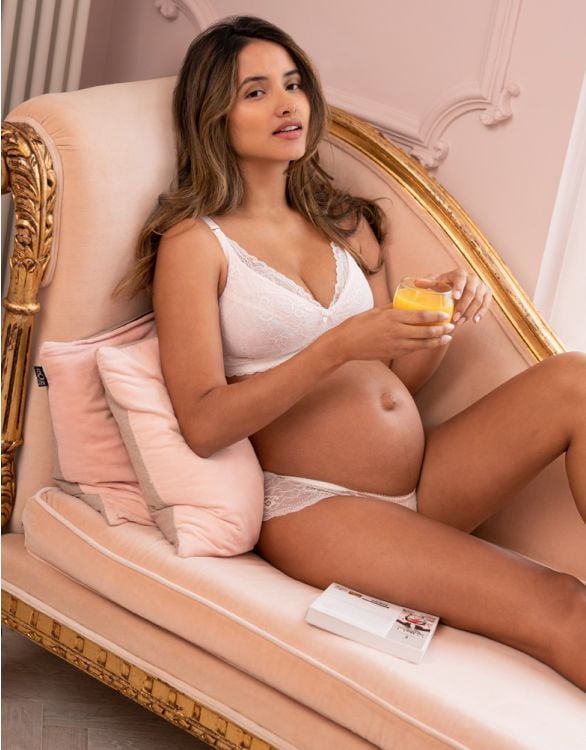 Seraphine Blush Lace Maternity & Nursing Bra