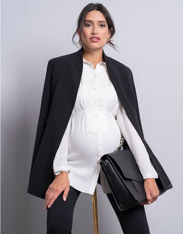Black Tailored Maternity Blazer