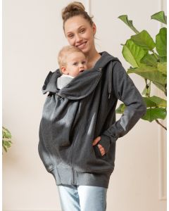 Charcoal 3 in 1 Maternity Hoodie