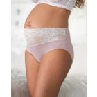 Contrast Lace Mid Bump Maternity Briefs
