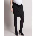 Black Adjustable Maternity Skirt
